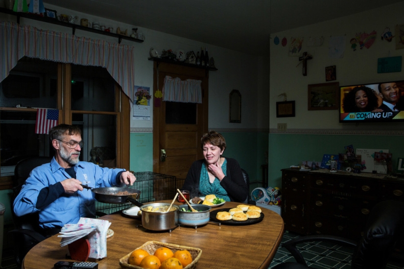 Cómo va la cena en las familias de los estadounidenses comunes y corrientes