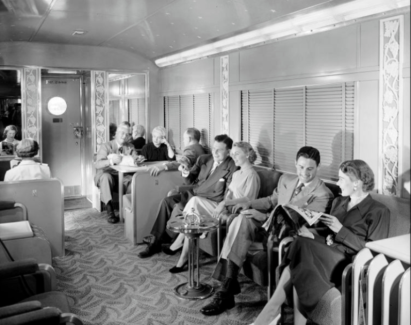 Comfort and luxury on the rails: here's what train travel in the United States looked like in the 1950s