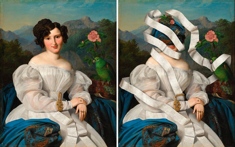 Commentary On Status: 15 Historic Portraits Of Elites Get A Makeover From This Artist