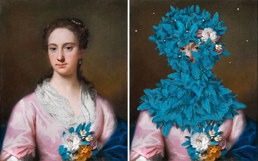 Commentary On Status: 15 Historic Portraits Of Elites Get A Makeover From This Artist