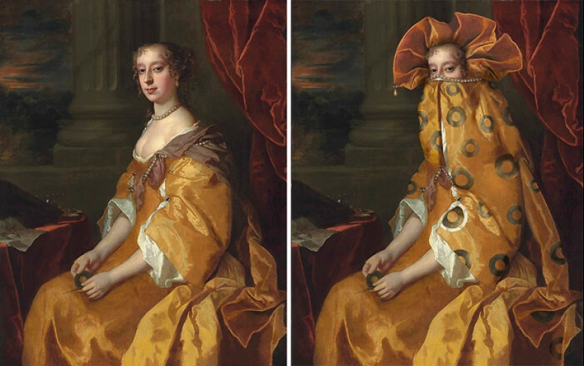 Commentary On Status: 15 Historic Portraits Of Elites Get A Makeover From This Artist