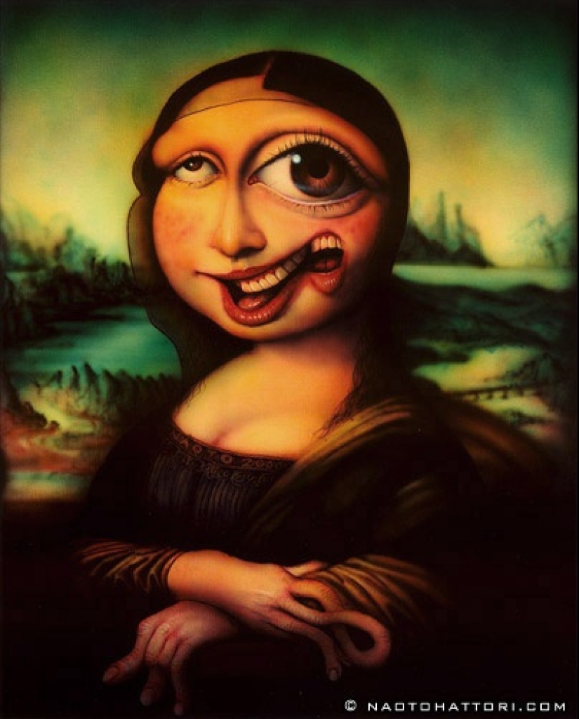 Corrientes de conciencia en las pinturas de Naoto Hattori, similares a las alucinaciones