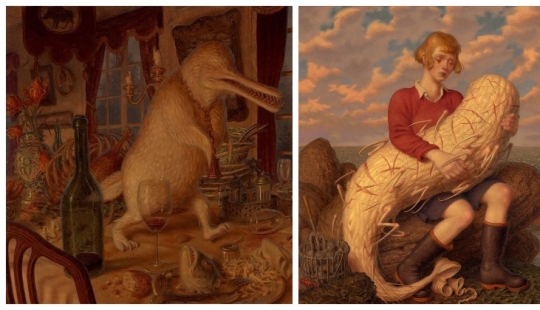 Criaturas extrañas en las pinturas de Peter Ferguson.