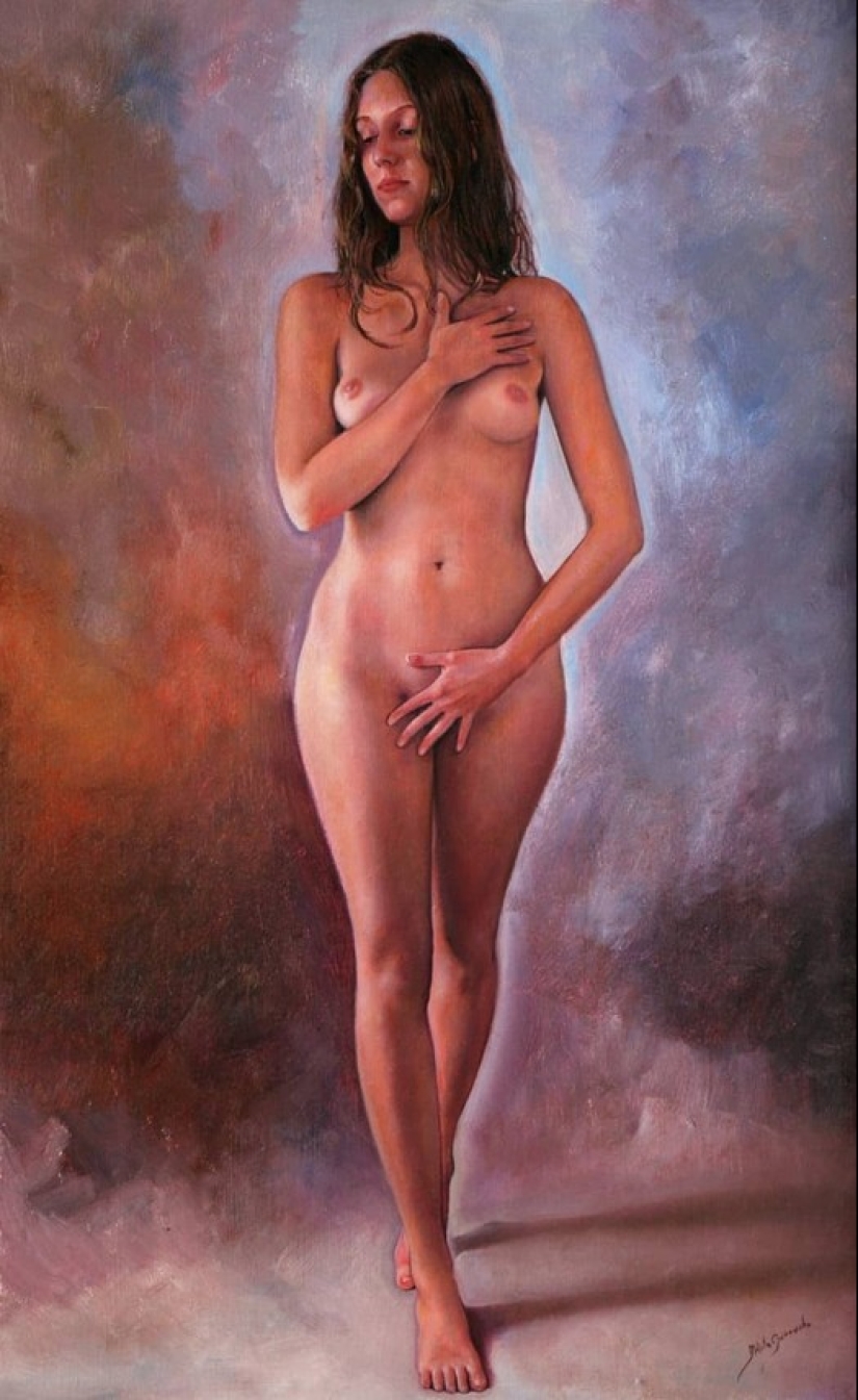 Cuadros sensuales del artista Hanto Garrucho