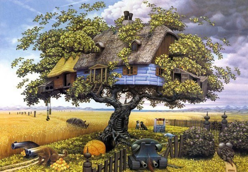 Cuanto más se mira, más se ve: los mundos surrealistas de Jacek Yerka