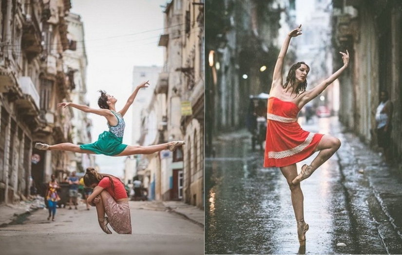 Cuban passion and Russian Ballet School: street shots of dancers