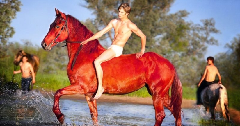 ¿Cuál fue la suerte del niño que bañó al caballo rojo y a otros niños de cuadros famosos?
