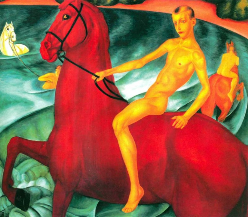 ¿Cuál fue la suerte del niño que bañó al caballo rojo y a otros niños de cuadros famosos?