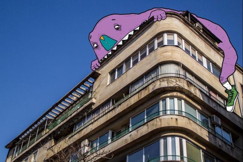 Cute and lazy: monsters of the Bulgarian illustrator who captured the whole city