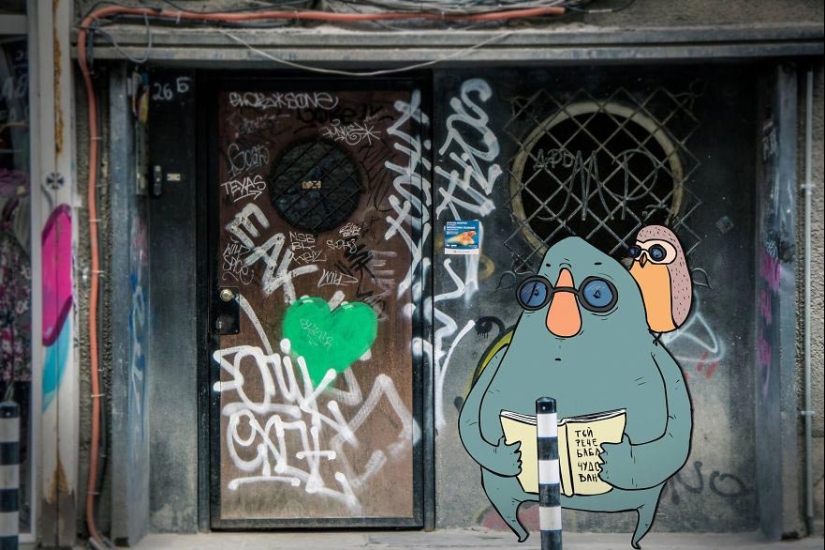 Cute and lazy: monsters of the Bulgarian illustrator who captured the whole city