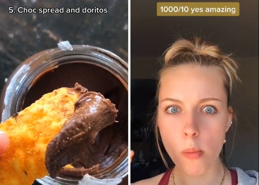 Cutlets with ice cream, oreo with salmon: a girl tests strange food combinations that pregnant women love