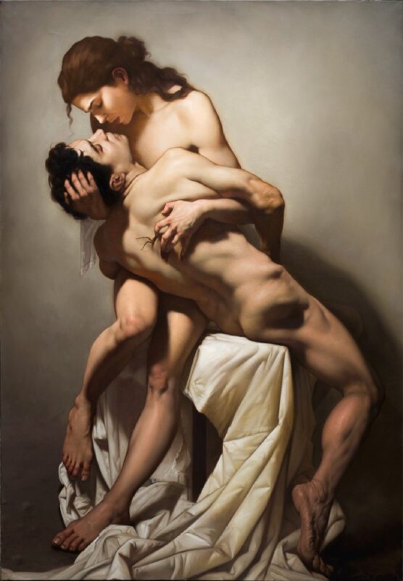 Dark eroticism in the Baroque style from the modern classic of painting Roberto Ferri
