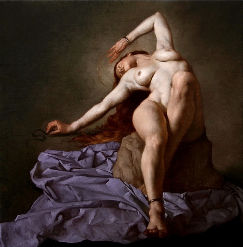 Dark eroticism in the Baroque style from the modern classic of painting Roberto Ferri