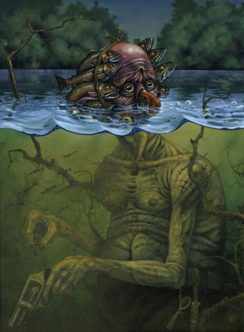 Dark stories in the paintings of Jeff Christensen