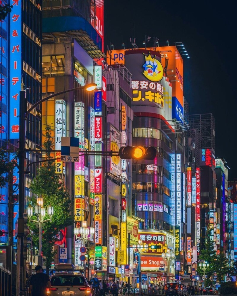 De noche y de día: impresionantes paisajes de la ciudad de Japón