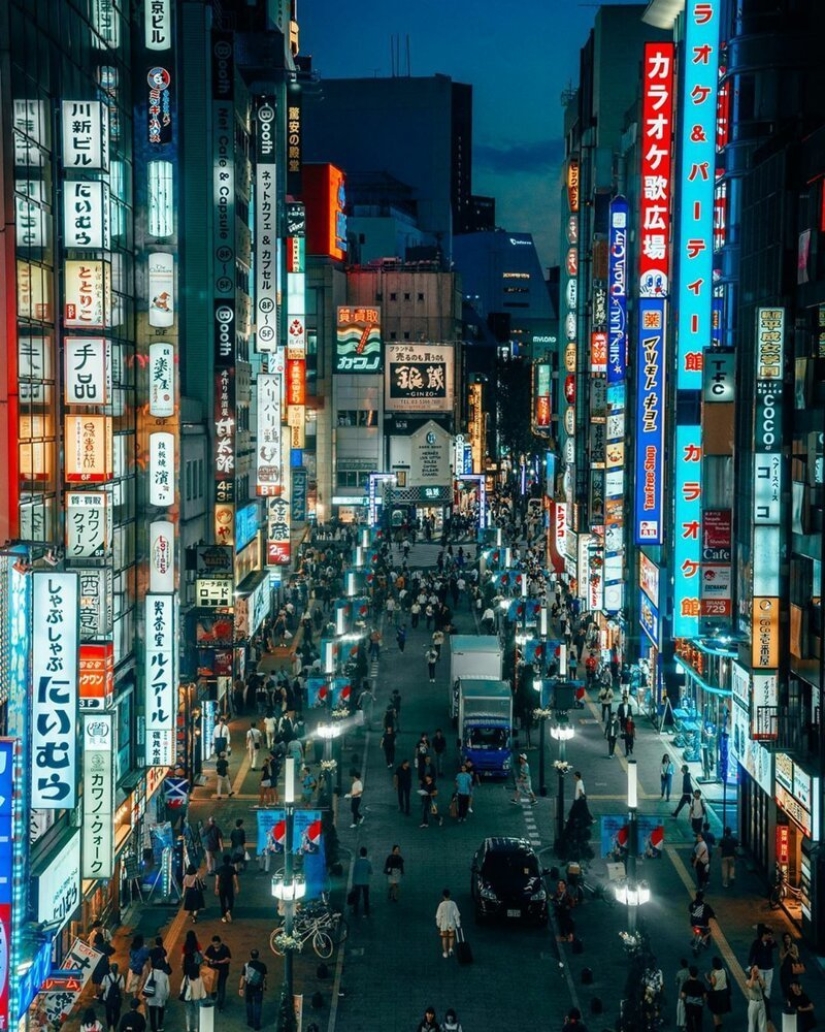 De noche y de día: impresionantes paisajes de la ciudad de Japón