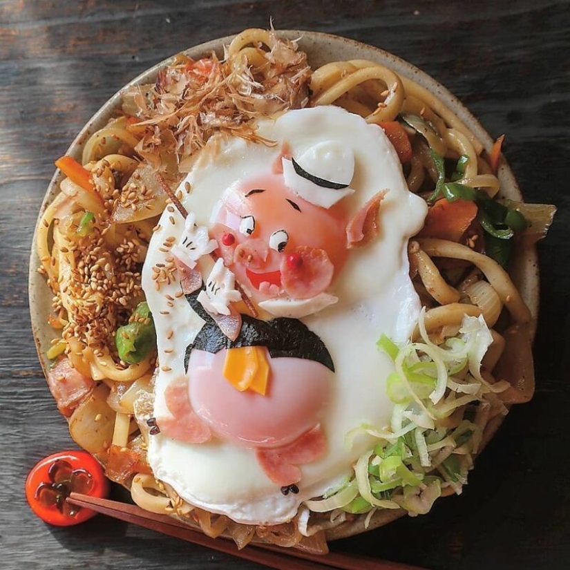 Delicious and beautiful eggs from a large Japanese mom