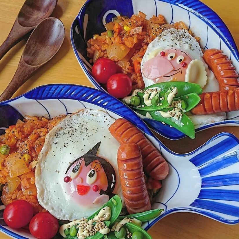 Delicious and beautiful eggs from a large Japanese mom