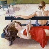 Detachment and sophisticated eroticism in the paintings of Francine Van Hove