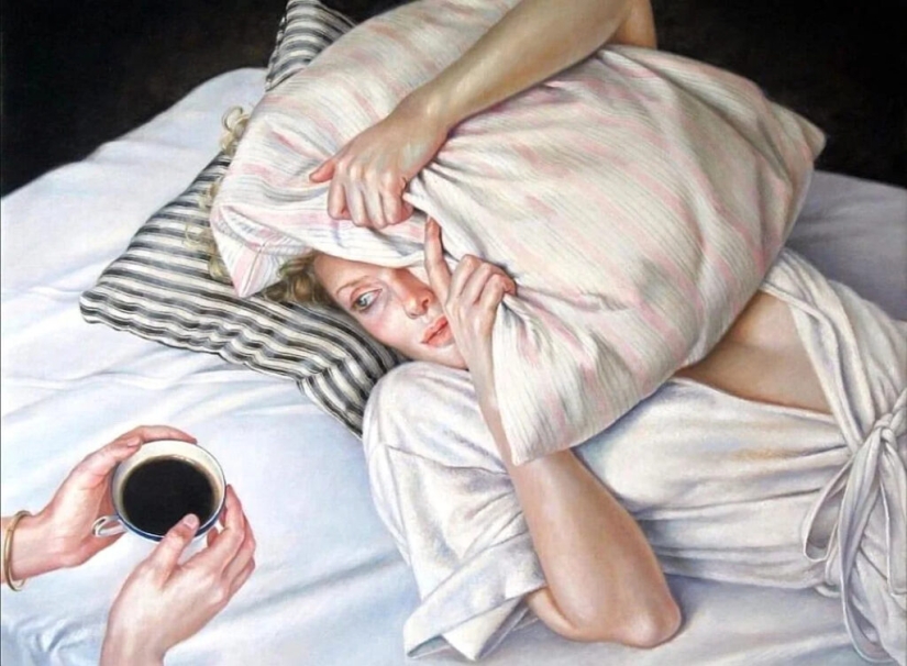 Detachment and sophisticated eroticism in the paintings of Francine Van Hove