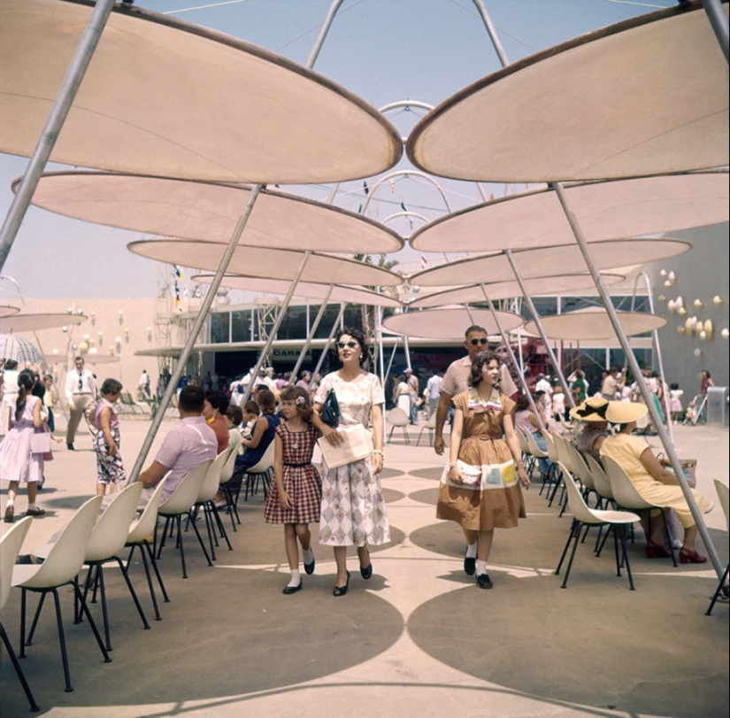 Disneyland on its opening day in 1955