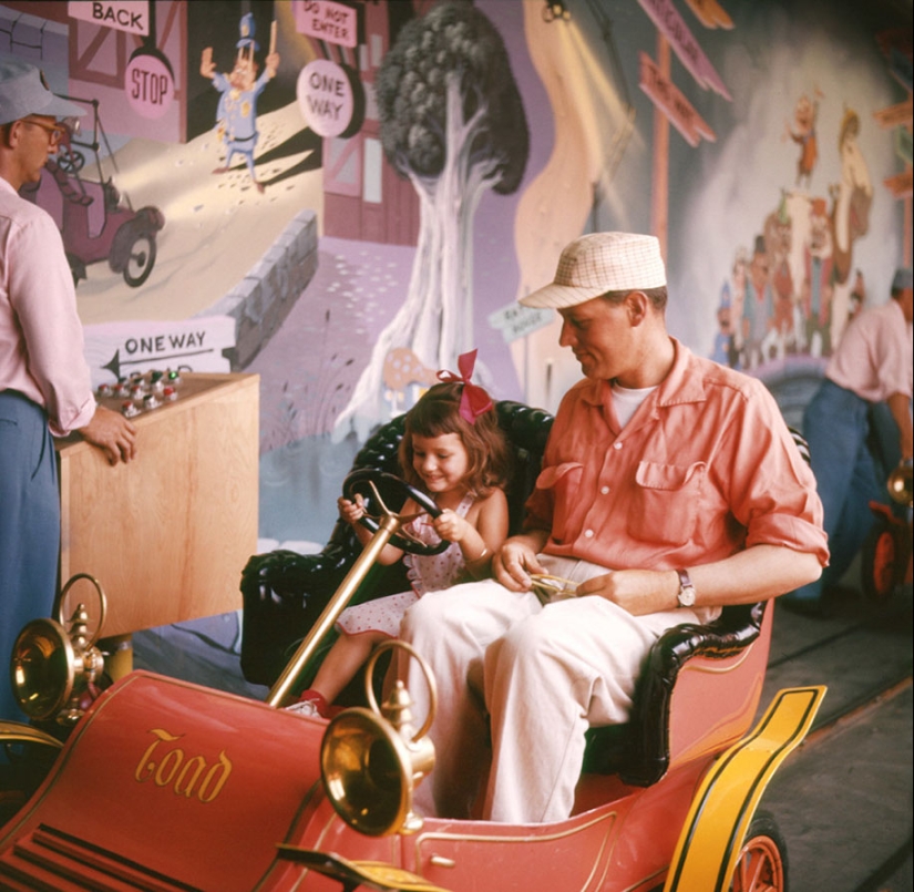 Disneyland on its opening day in 1955