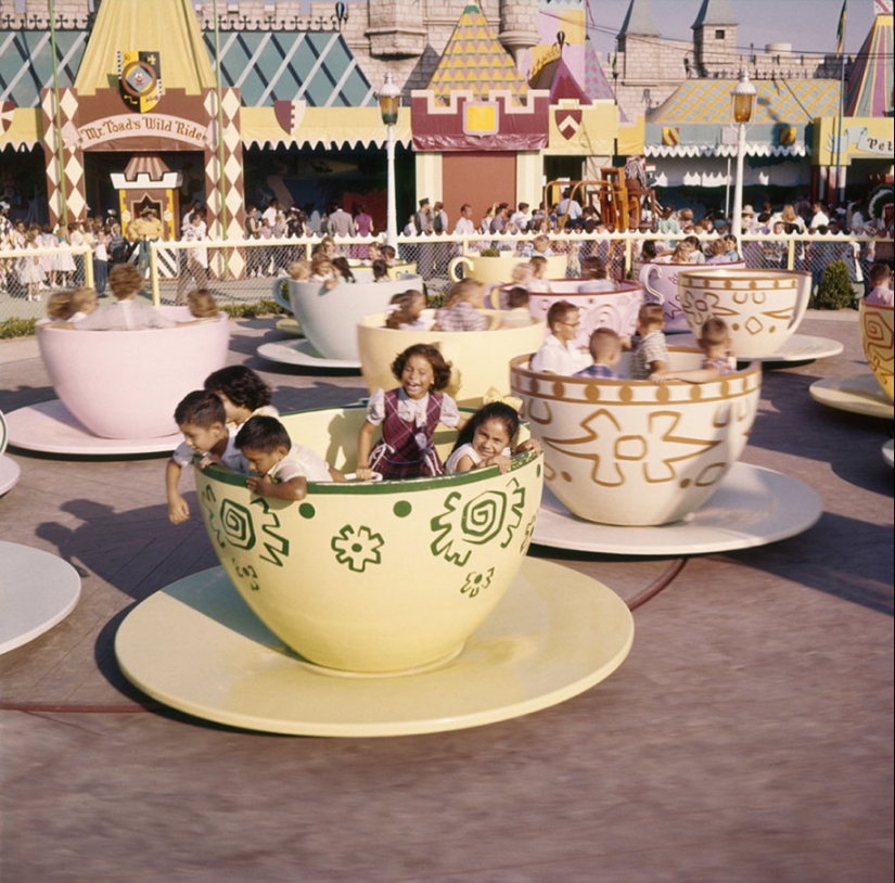 Disneyland on its opening day in 1955