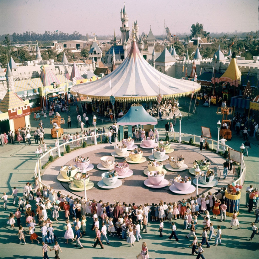 Disneyland on its opening day in 1955