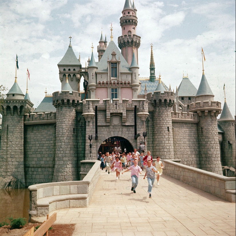 Disneyland on its opening day in 1955