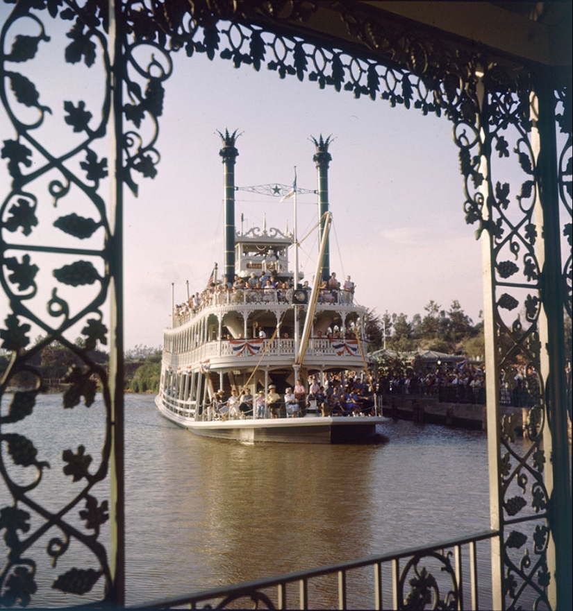 Disneyland on its opening day in 1955