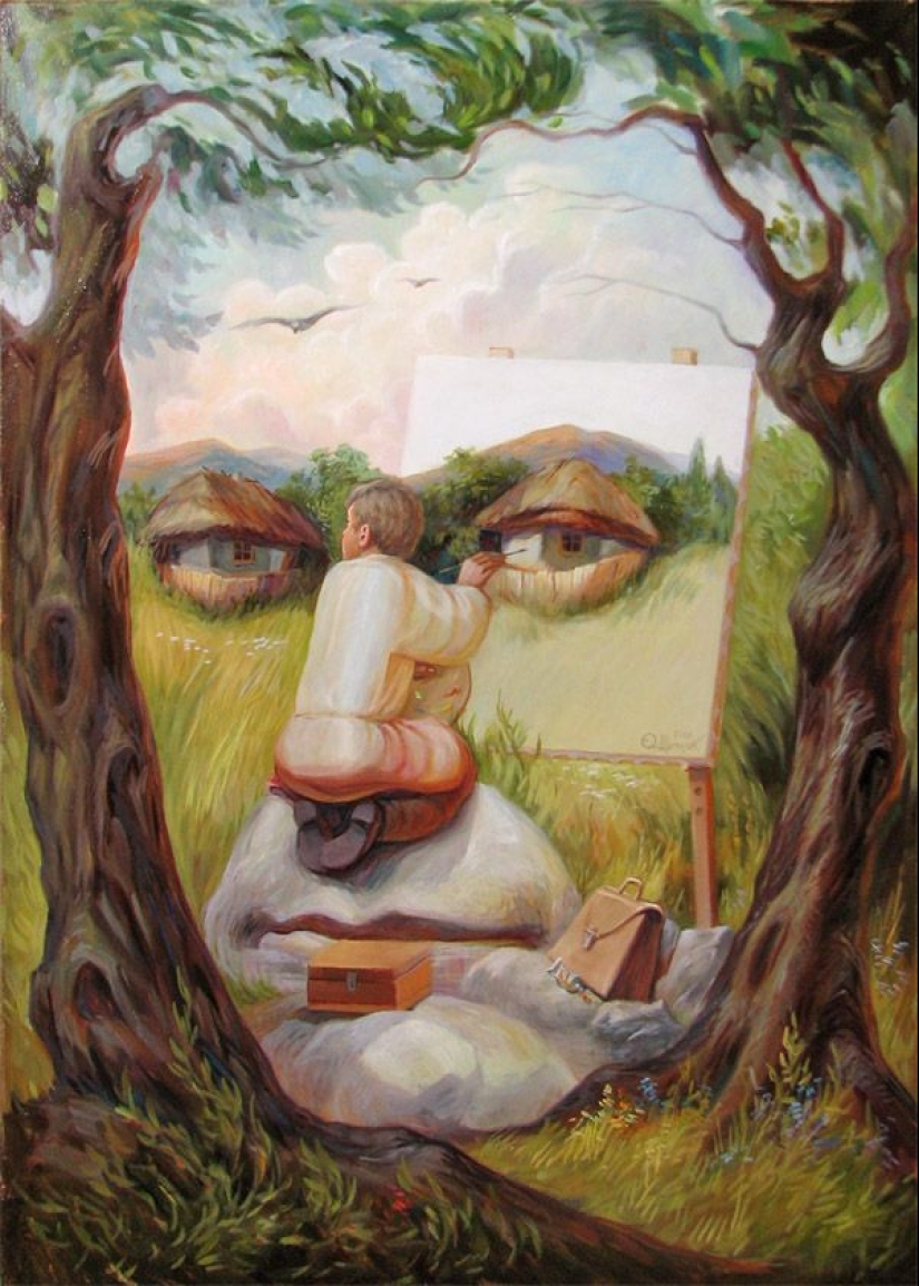 Do not believe your eyes: master of optical illusion artist Oleg Shuplyak