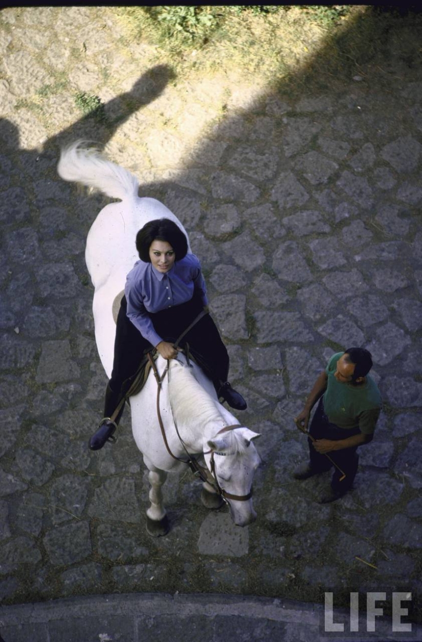 Dolce vita: unknown photos of a young Sophia Loren in a luxury villa