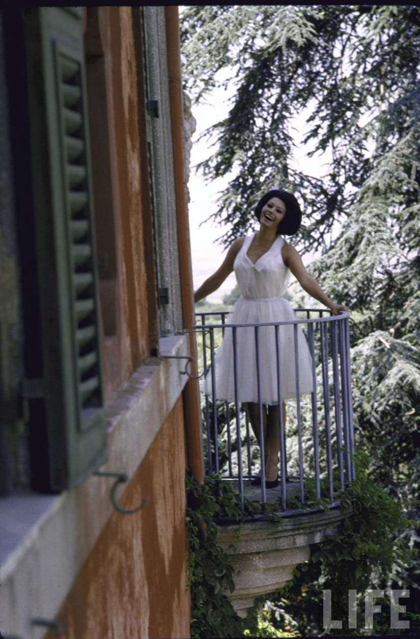 Dolce vita: unknown photos of a young Sophia Loren in a luxury villa