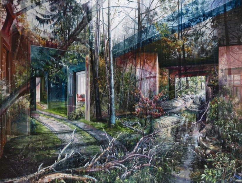 Dreams, reality, desolation and urban studies in the fantastic paintings by the artist Jacob Brostrup