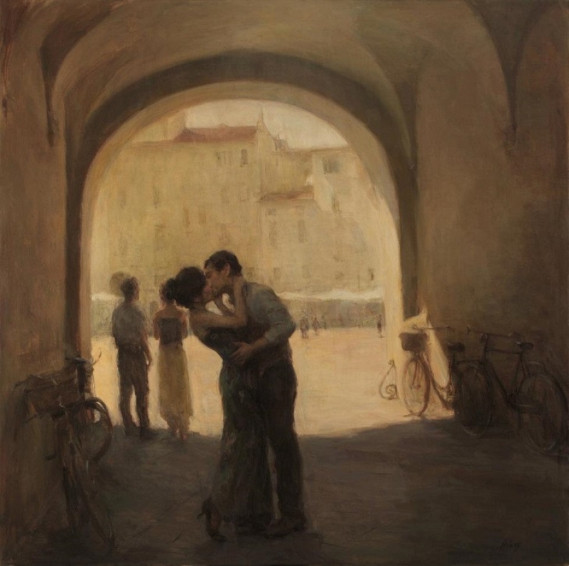 El amor real en las pinturas de Ron Hicks