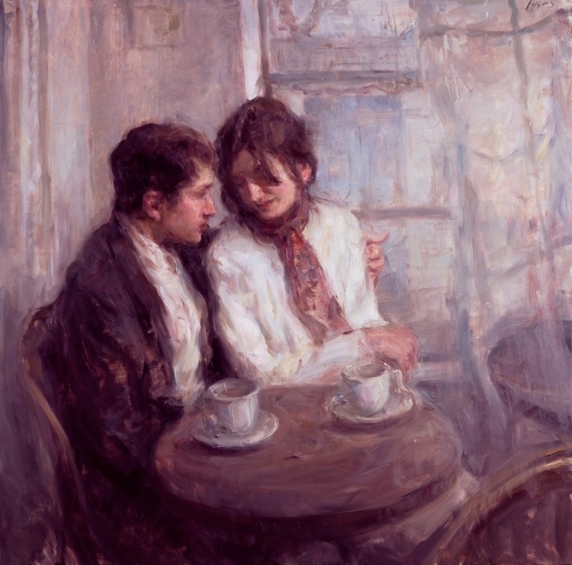 El amor real en las pinturas de Ron Hicks