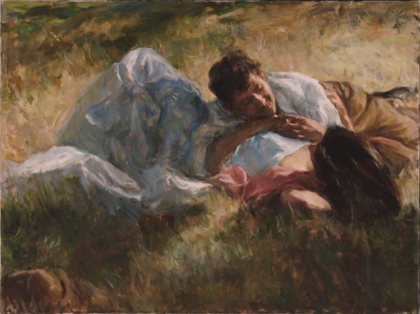 El amor real en las pinturas de Ron Hicks