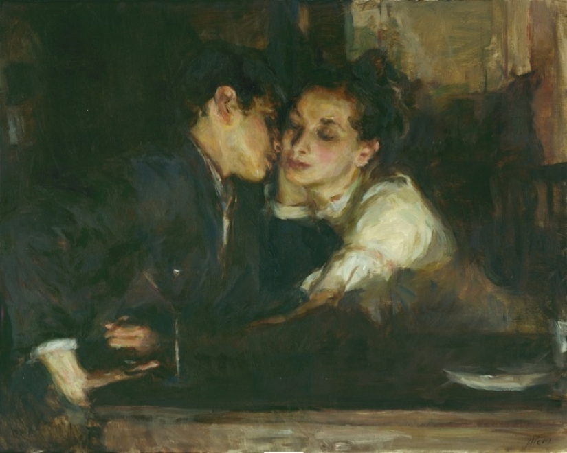 El amor real en las pinturas de Ron Hicks