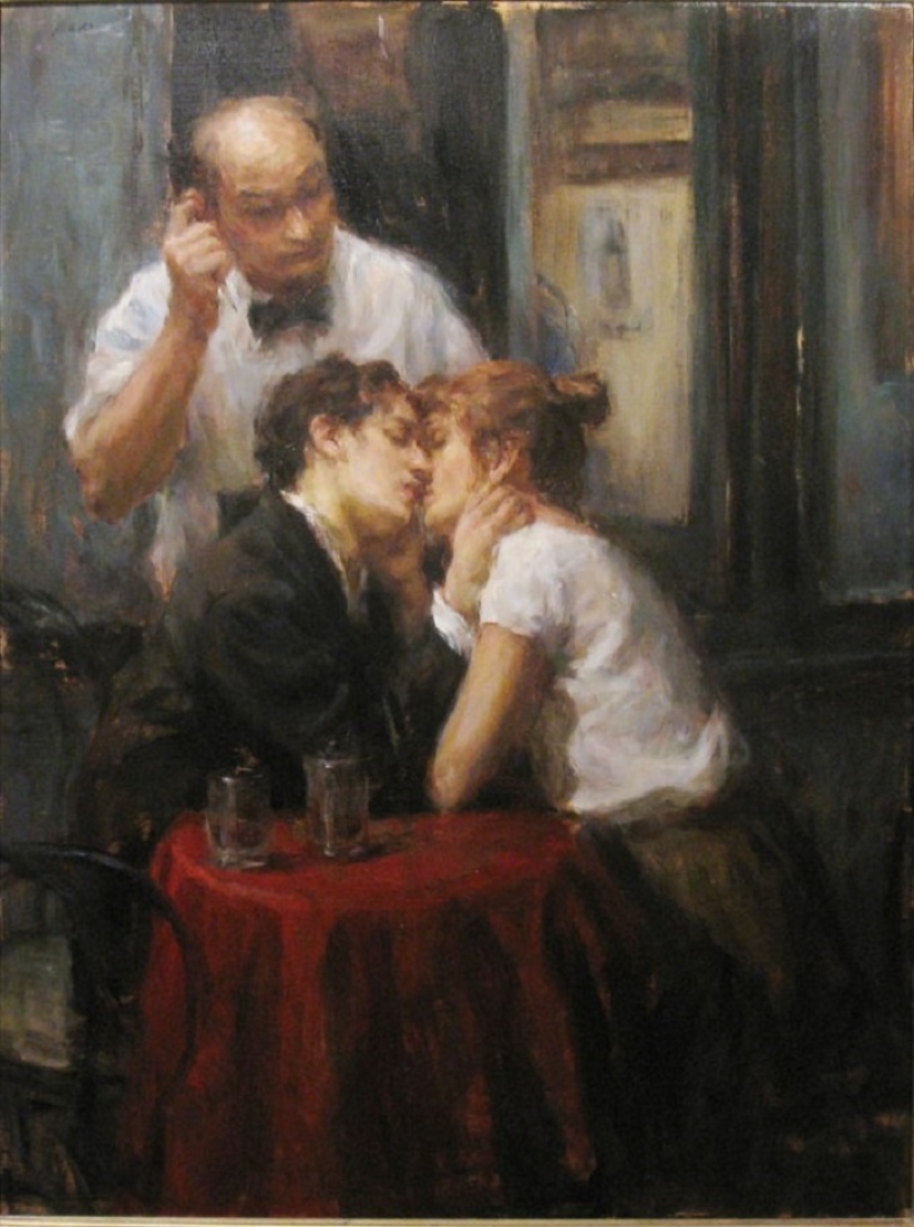 El amor real en las pinturas de Ron Hicks