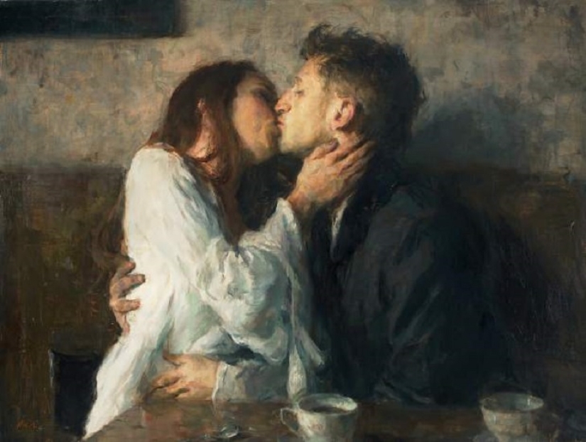 El amor real en las pinturas de Ron Hicks