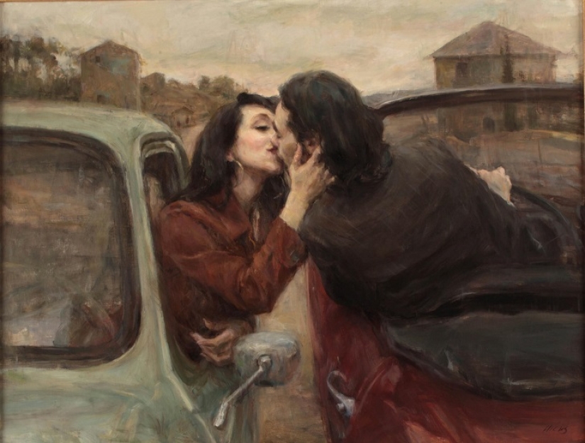 El amor real en las pinturas de Ron Hicks