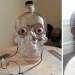 El criminólogo compró vodka en forma de una calavera de vidrio y decidió restaurar su cara