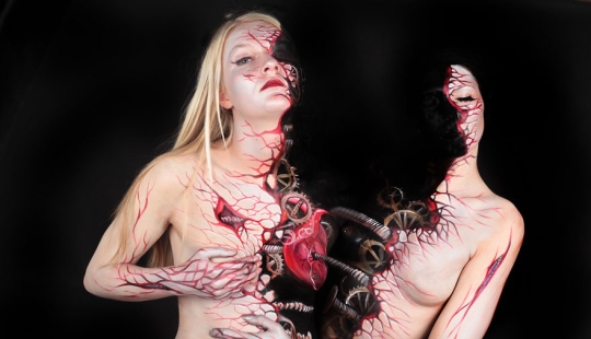 El cuerpo humano es el lienzo: cuerpo increíble pintura Gezin Marwedel