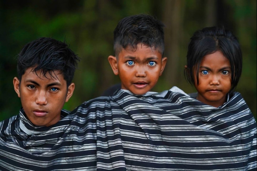 El fenómeno de la tribu de ojos azules de la isla Butung