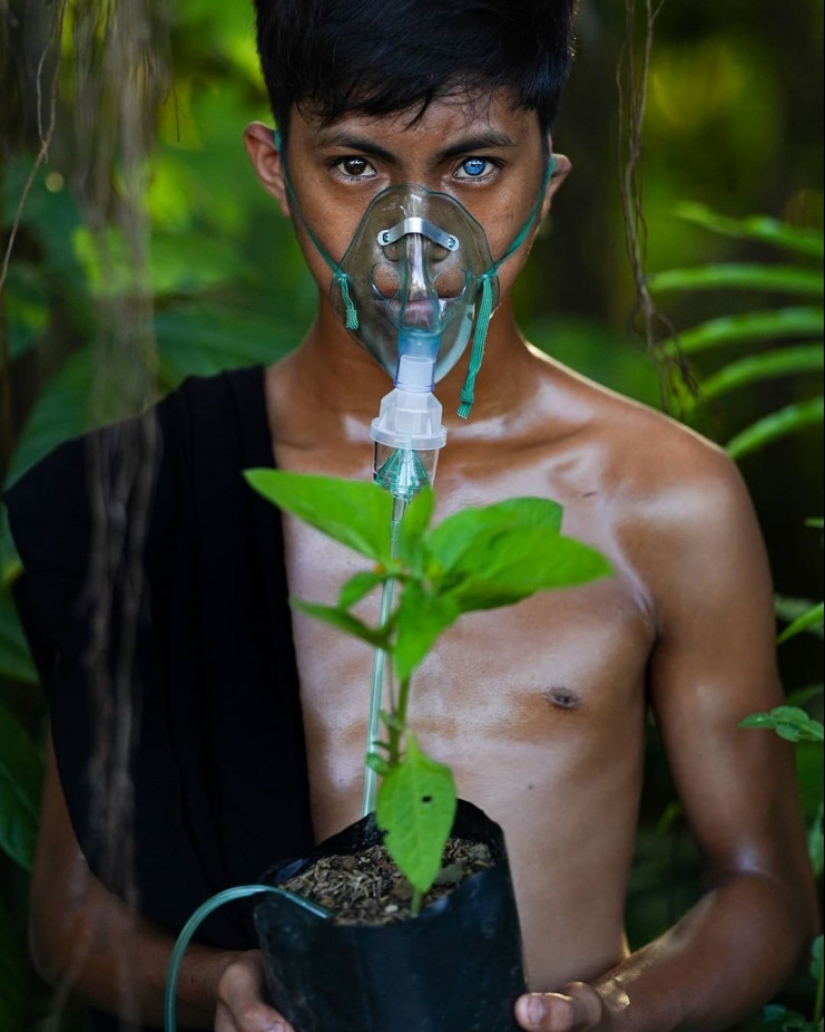 El fenómeno de la tribu de ojos azules de la isla Butung