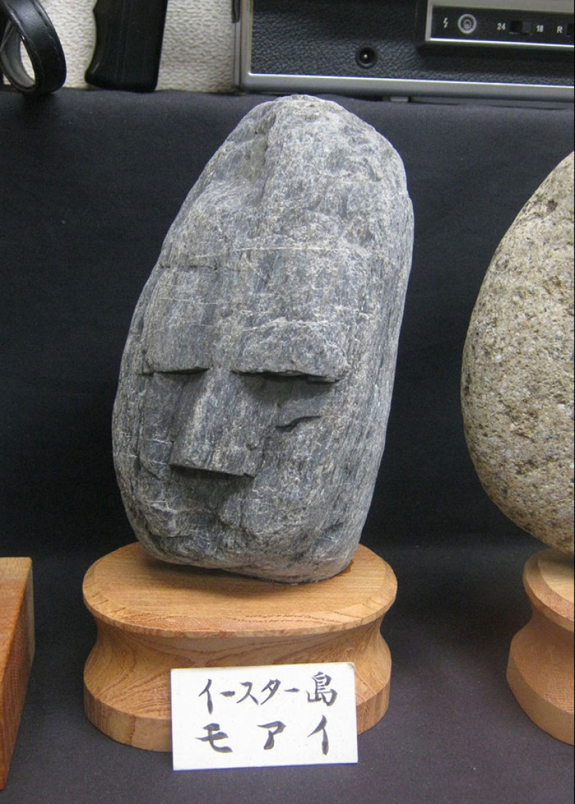 El Museo Tinsekikan de Japón colecciona piedras en forma de caras