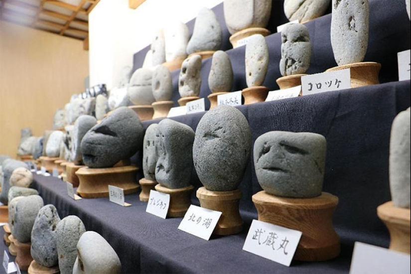 El Museo Tinsekikan de Japón colecciona piedras en forma de caras