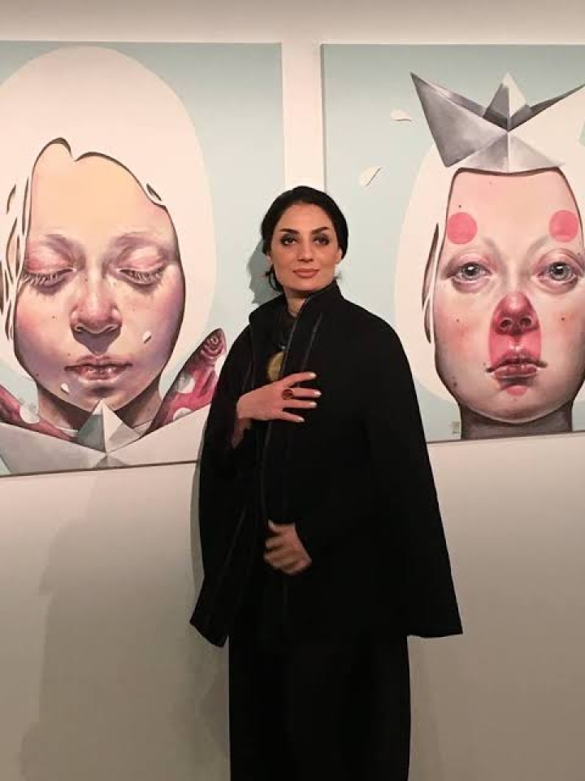 El poder y el dolor: conmovedores retratos de mujeres Iraníes artista Afarin Sajedi