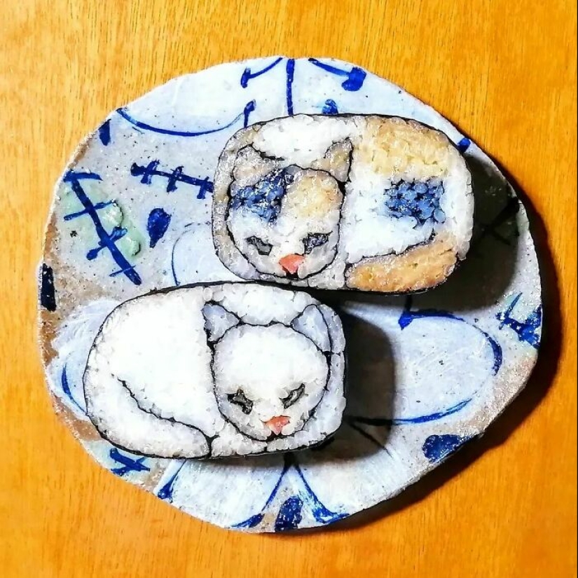 El sushi como lienzo: obras de arte vívidas y comestibles de Takayo Kiyota