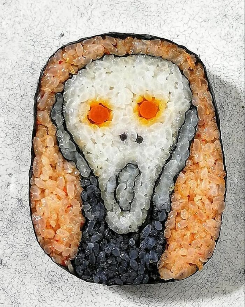 El sushi como lienzo: obras de arte vívidas y comestibles de Takayo Kiyota